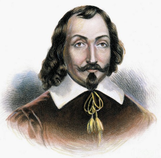 Portrait imaginaire de Samuel de Champlain, d'après une gravure de Balthasar Moncornet (1600-1668)