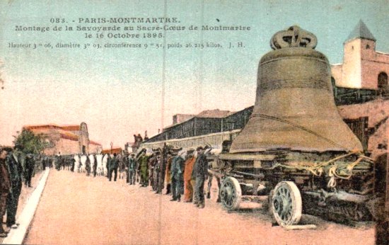 Montage de la Savoyarde au Sacré-Coeur de Montmartre