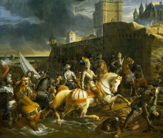 Prise de Calais par les Français en 1558. Peinture de François-Édouard Picot (1838)