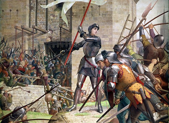 Jeanne d'Arc au siège d'Orléans. Peinture de Jules Lenepveu (1886)