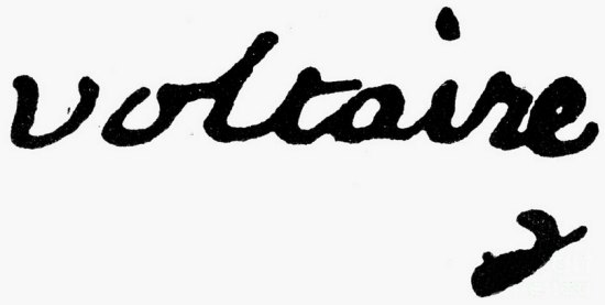 Signature de Voltaire
