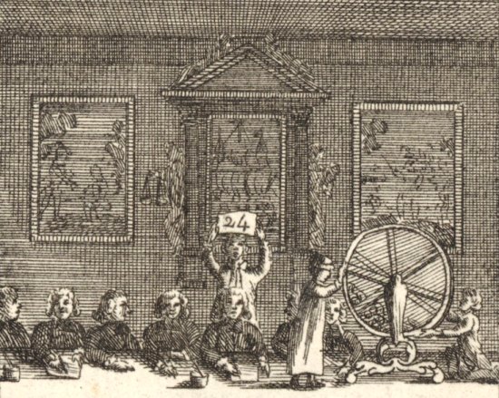 Tirage de la loterie royale de France en 1776