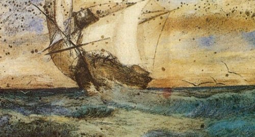 Le Vaisseau Fantôme, par Charles Meryon