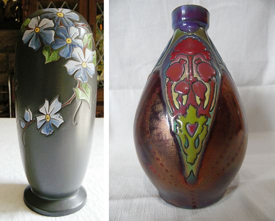Vases en céramique émaillée de Montières