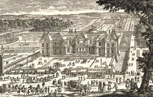 Vue du château de Vaux-le-Vicomte et de ses jardins au XVIIe siècle