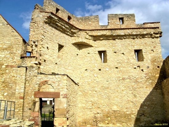 Vestiges du palais impérial de Charlemagne à Ingelheim (Allemagne)