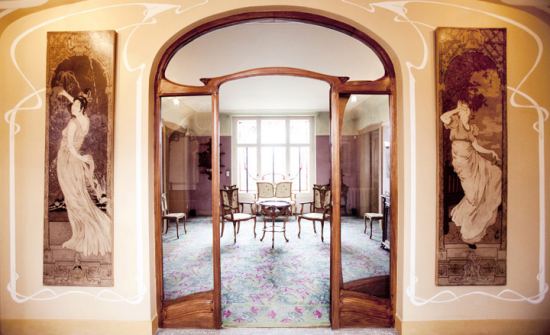 Un salon de la Villa Perrier-Jouët à Épernay