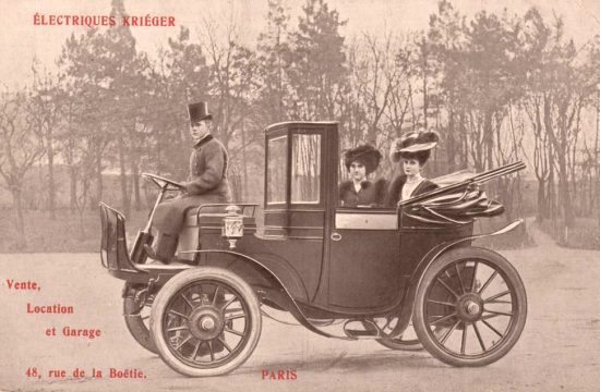 Voiture électrique Kriéger, vers 1900