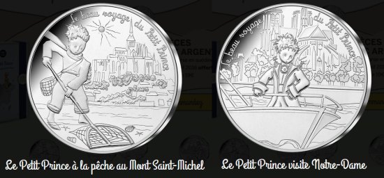 Deux pièces de la série Le beau voyage du Petit Prince