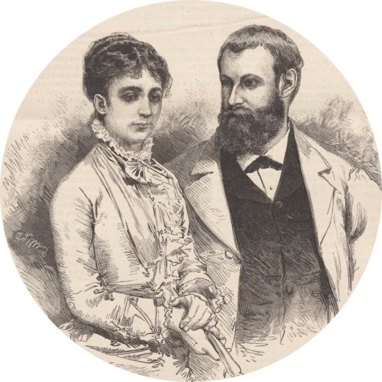 Alice Grévy — fille du président de la République Jules Grévy — et le député Daniel Wilson