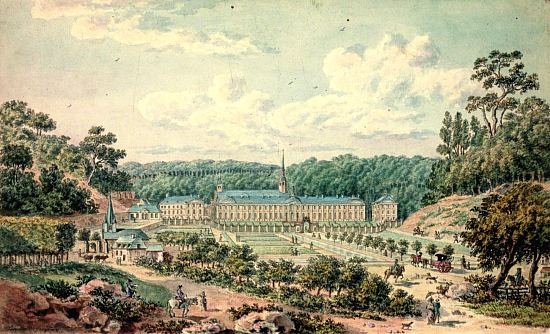 Abbaye de Prémontré, par Tavernier de Jonquières (vers 1780)