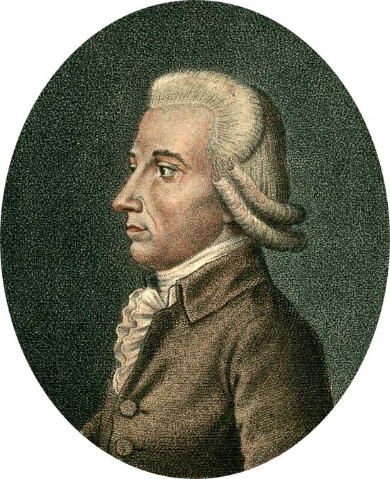 Emmanuel-Joseph Sieyès. Dessin d'après nature gravé par Jean-Baptiste Vérité (1790)