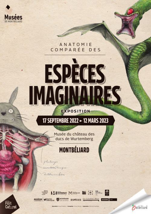 Affiche de l'exposition Anatomie comparée des espèces imaginaires