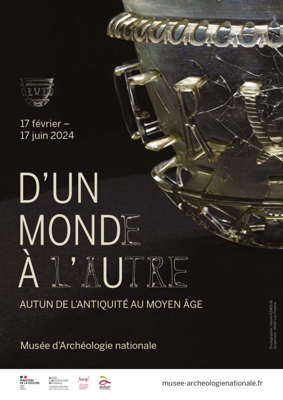 Affiche de l'exposition D'un monde à l'autre : Autun de l'antiquité au Moyen-Âge