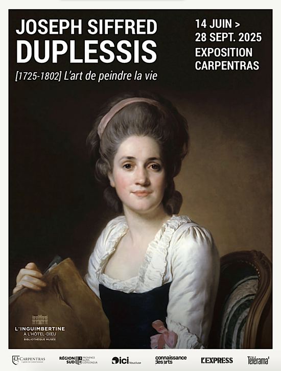Affiche de l'exposition Duplessis, l'art de peindre la vie