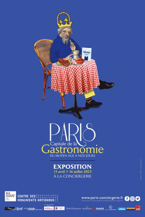 Affiche de l'exposition Paris capitale de la gastronomie, du Moyen Âge à nos jours