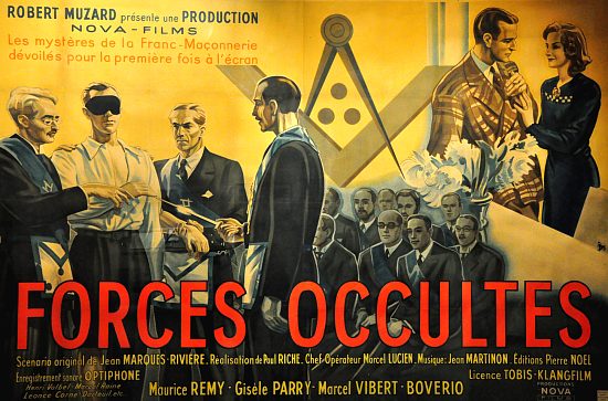 Affiche du film Forces occultes, présenté pour la première fois le 9 mars 1943