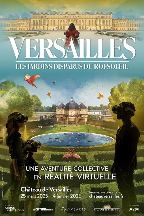 Affiche de l'expérience Les Jardins disparus du Roi soleil