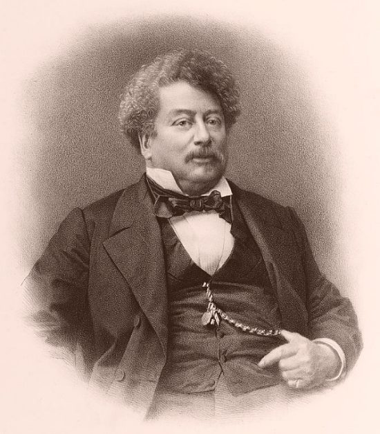 Alexandre Dumas (père). Gravure du temps