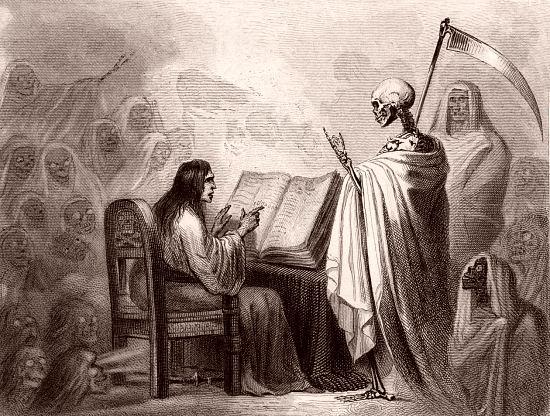 Le choléra-morbus. Estampe d'Augustin Burdet d'après Auguste Raffet (1832)