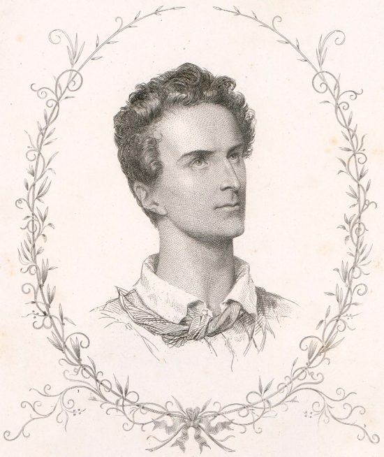 Alphonse de Lamartine. Dessin réalisé à Rome en 1828