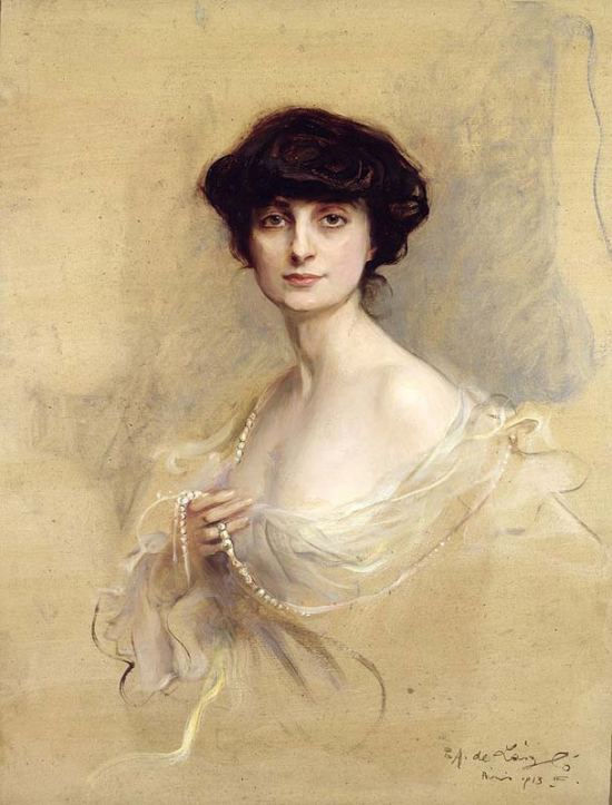 Anna-Élisabeth, comtesse de Noailles. Peinture de Philip de László (1913)