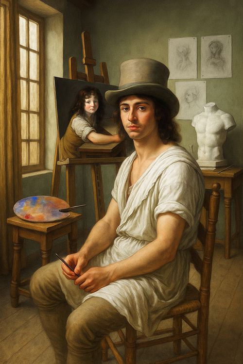 Ami intime de la famille Girodet, le docteur Benoît-François Trioson prit sous sa protection le jeune Anne-Louis après le décès de son père (mars 1784) et celui de sa mère (octobre 1787). Lorsque Anne-Louis revint en France en 1795 après son séjour à Rome, il séjourna à plusieurs reprises avant son départ pour Paris, puis entre certains voyages, au sein de la résidence du médecin à Nevers lorsque ce dernier n'était pas en tournée avec les armées. Le jeune peintre y avait son atelier