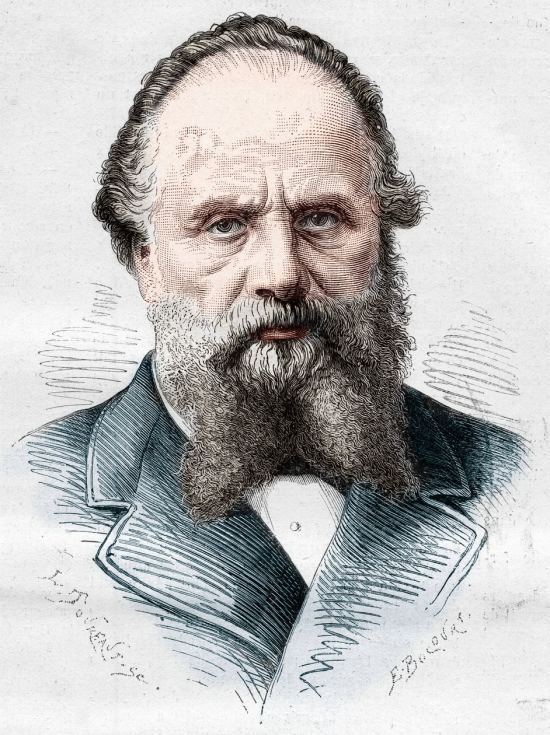 Aristide Boucicaut. Gravure (colorisée ultérieurement) parue dans Le Monde illustré du 5 janvier 1878