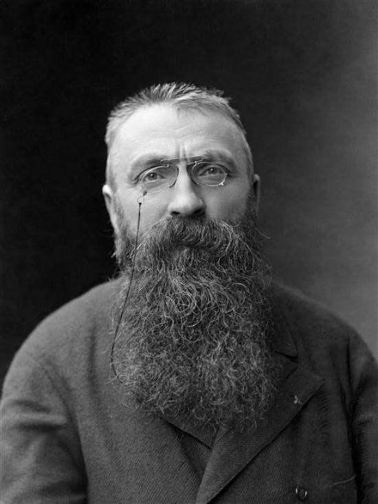 Auguste Rodin vers 1890. Photographie de Nadar