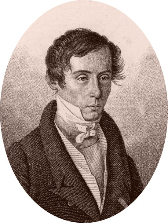 Augustin Fresnel. Dessin (gravé par Ambroise Tardieu en 1825) réalisé d'après une peinture d'Anne Moreau, mère de Prosper Mérimée et tante de l'inventeur Augustin Fresnel. Dessin (gravé par Ambroise Tardieu en 1825) réalisé d'après une peinture d'Anne Moreau, mère de Prosper Mérimée et tante de l'inventeur