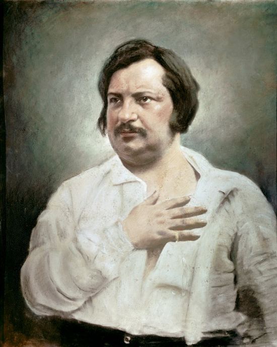 Portrait de Balzac réalisé d'après un daguerréotype de Louis-Auguste Bisson (1842)