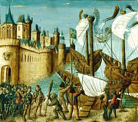 Embarquement de Saint-Louis pour la croisade en 1248