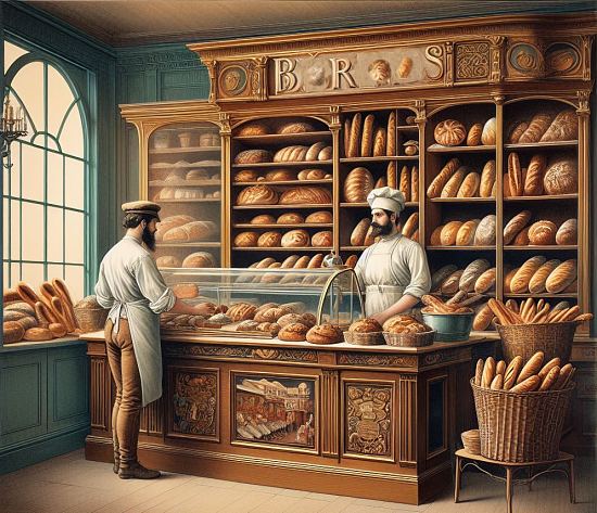Une boulangerie au XVIIIe siècle
