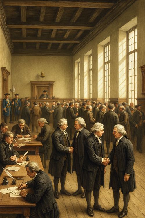 La Bourse de Paris à l'hôtel de Nevers en 1724