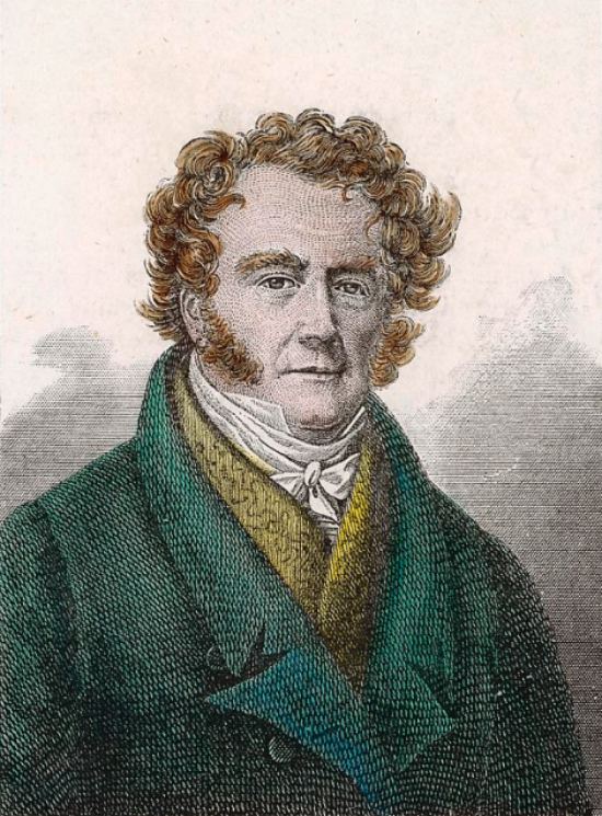 Eugène-François Vidocq. Gravure (colorisée ultérieurement) réalisée d'après un dessin de Marie-Gabrielle Coignet (1793-1830)