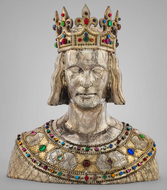 Buste de saint Louis, par Jean-Alexandre Chertier d'après Viollet-le-Duc. Trésor de Notre-Dame de Paris