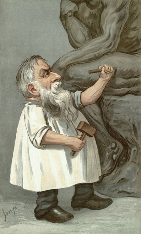 Caricature d'Auguste Rodin parue dans le numéro du 29 décembre 1904 de Vanity Fair