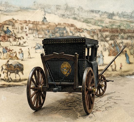 Reconstitution d'un carrosse à cinq sols de 1662
