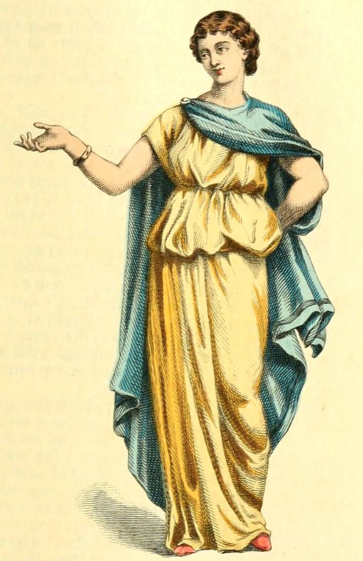Représentation de Tullie, personnage de Catilina, pièce de Crébillon. Gravure de Henri Allouard parue dans Théâtre complet de Crébillon (1885)
