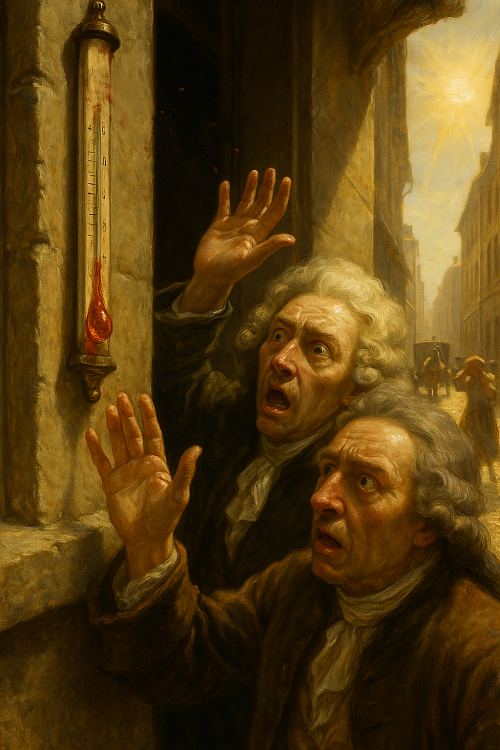 Chaleur extraordinaire à Paris en ce 6 août 1705