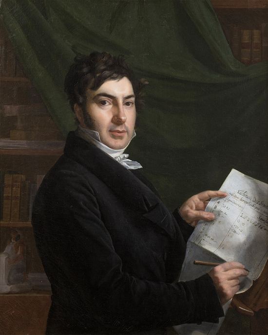Jean-François Champollion en 1823. Peinture de Victorine-Angélique-Amélie de Rumilly (1789-1849)