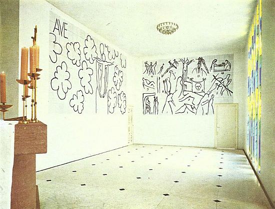 Intérieur de la Chapelle du Rosaire (Vence)