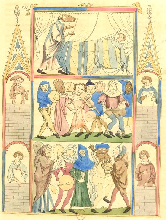 Mariage de Fauvel. Illustration extraite du Roman de Fauvel (1310-1314)