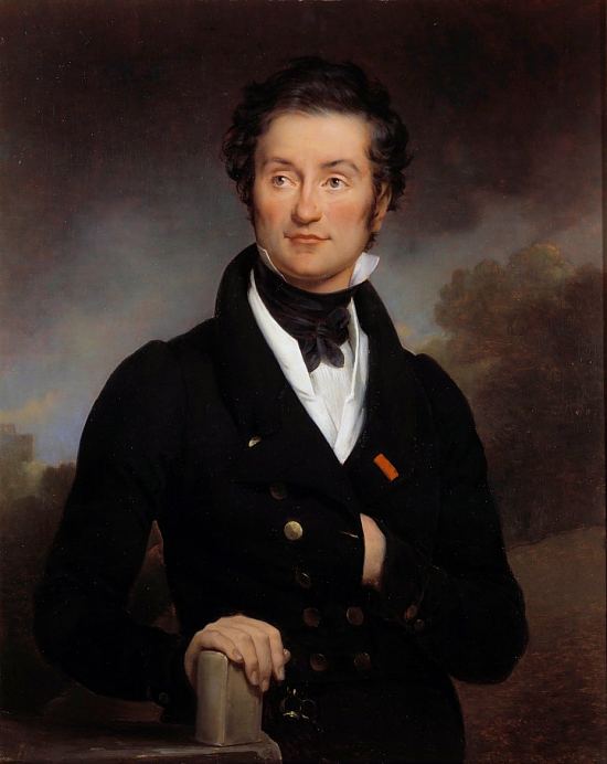 Charles Nodier. Peinture de Paulin Guérin réalisée en 1824