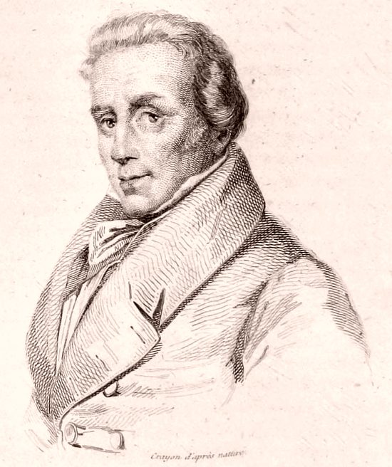 Charles-Joseph Colnet. Dessin paru dans Les classiques de la table (Tome 2) de Justin Améro, édition de 1855