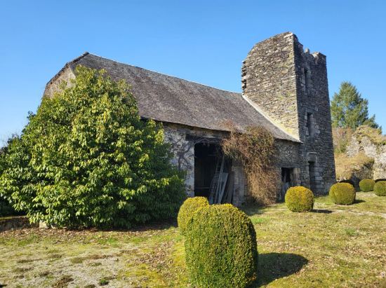Vestiges médiévaux du château de Comborn, façade sud-est