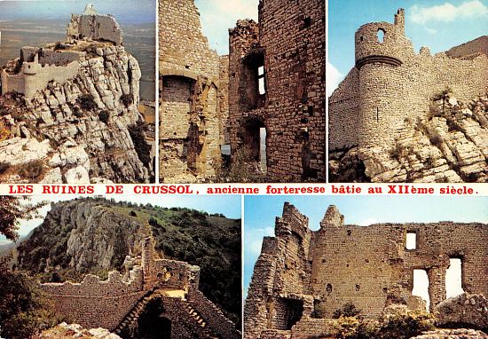 Ruines de Crussol, ancienne forteresse bâtie au XIIe siècle