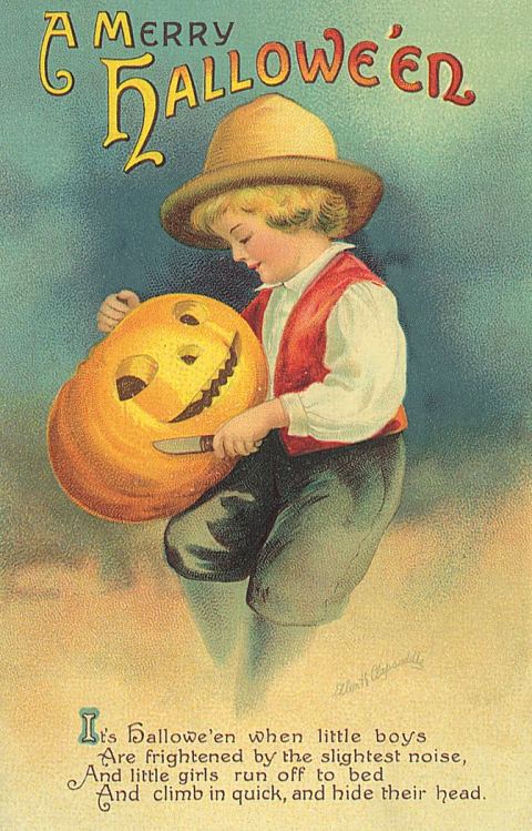 Carte Halloween du début du XXe siècle