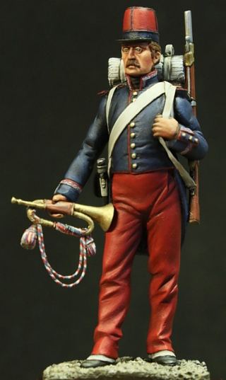 Figurine d'un clairon de la Légion étrangère en 1831