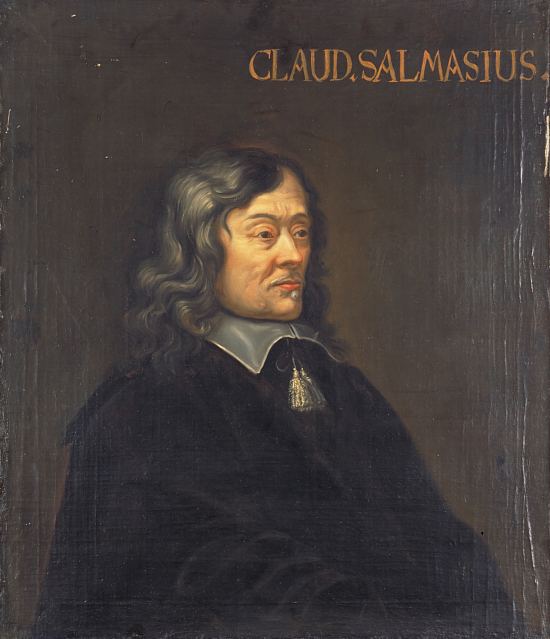 Claude Saumaise. Peinture appartenant aux collections de la Bibliothèque universitaire de Lund (Suède)